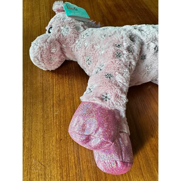 Hug Me Unicorn Plush Pink Purple Snowflakes New Tag 2022 Large Stuffed Animal - Picture 4 of 12